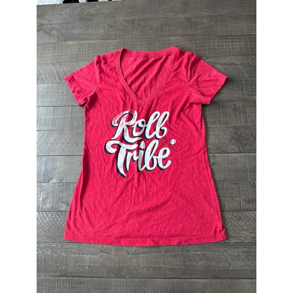 "Roll Tribe"‎ Women's Red Short Sleeve Tee Size Large